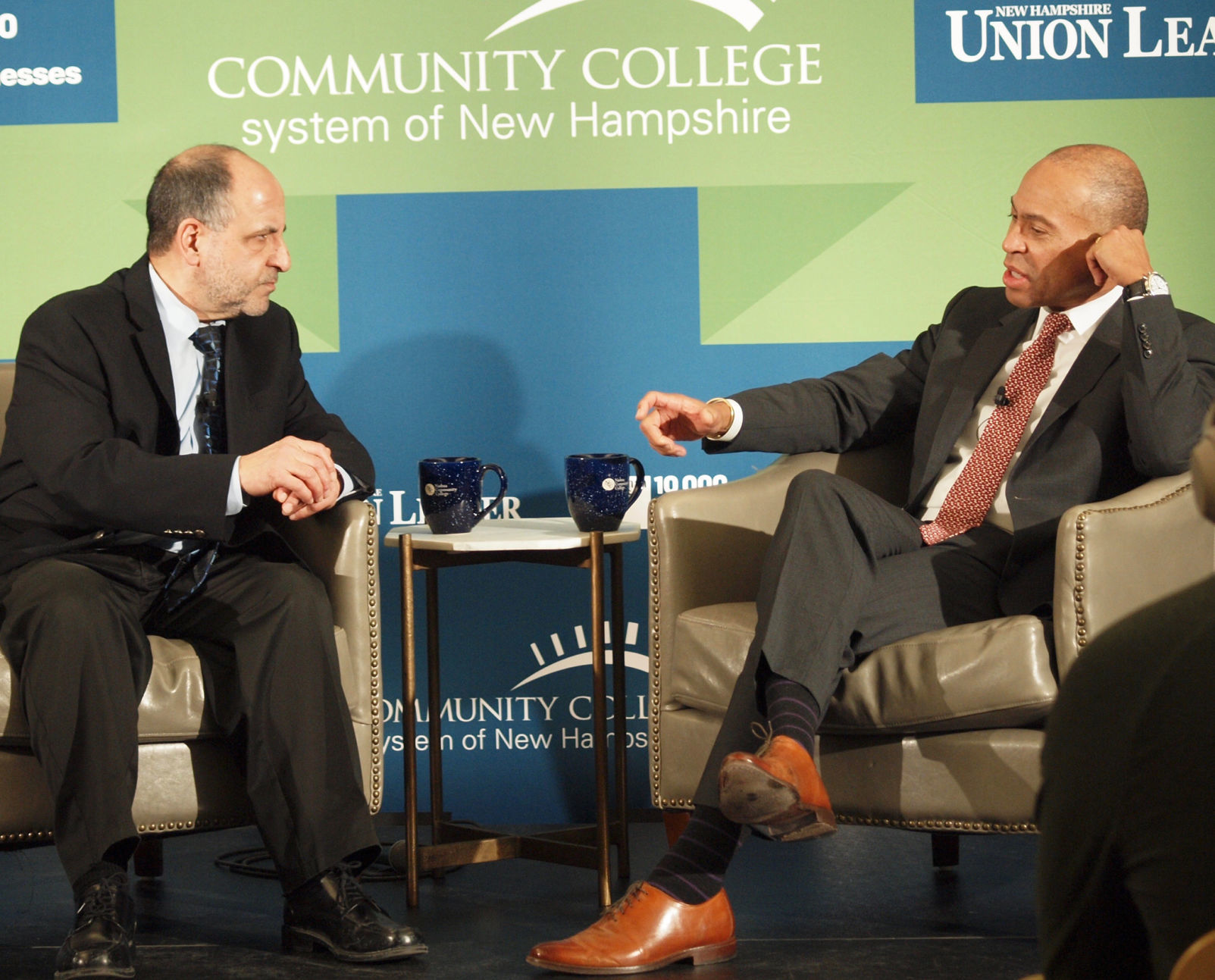 Deval Patrick and David Solomon